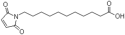 11-Maleimidoundecanoic acid molecular structure (CAS 57079-01-3)