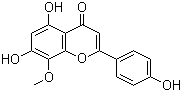 structure of CAS# 57096-02-3, 4'-羟基汉黄芩素