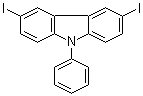 structure of CAS# 57103-21-6, 3,6-二碘-9-苯基咔唑