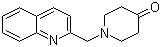 structure of CAS# 571147-27-8, 1-((喹啉-2-基)甲基-4-哌啶酮