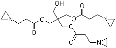 structure of CAS# 57116-45-7, 季戊四醇三(3-氮丙啶基)丙酸酯