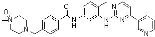 CAS # 571186-91-9, Imatinib (piperidine)-N-oxide, 4-[(4-Methyl-4-oxido-1-piperazinyl)methyl]-N-[4-methyl-3-[[4-(3-pyridinyl)-2-pyrimidinyl]amino]phenyl]benzamide, CGP 71422