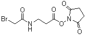 structure of CAS# 57159-62-3, 琥珀酰亚胺基 3-(溴乙酰氨基)丙酸酯