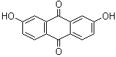 structure of CAS# 572-93-0, 2,7-Dihydroxy-9,10-anthracenedione