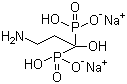 structure of CAS# 57248-88-1, 帕米膦酸钠