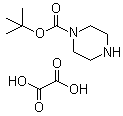 structure of CAS# 57260-72-7, 1-Piperazinecarboxylic acid tert-butyl ester ethanedioate