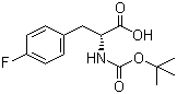 structure of CAS# 57292-45-2, Boc-D-4-氟苯丙氨酸