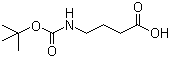 structure of CAS# 57294-38-9, N-叔丁氧羰基-gamma-氨基丁酸