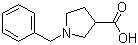 structure of CAS# 5731-18-0, N-Benzyl-3-pyrrolidinecarboxylic acid