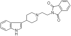 CAS # 57311-64-5, 4-(3-Indolyl)-1-(2-phthalimidoethyl)piperidine, 2-[2-[4-(1H-Indol-3-yl)-1-piperidinyl]ethyl]-1H-isoindole-1,3(2H)-dione
