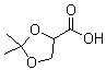 structure of CAS# 5736-06-1, 2,2-Dimethyl-1,3-dioxolane-4-carboxylic acid