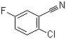 structure of CAS# 57381-56-3, 2-氯-5-氟苯腈