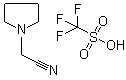 structure of CAS# 573987-48-1, N-氰甲基吡咯烷鎓三氟甲烷磺酸盐