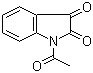 structure of CAS# 574-17-4, 1-Acetyl-1H-indole-2,3-dione