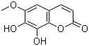 CAS 登录号：574-84-5, 秦皮素, 7,8-二羟基-6-甲氧基香豆素, 7,8-二羟基-6-甲氧基-2-苯并吡喃酮