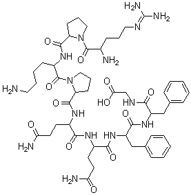 CAS # 57468-17-4, 1-9-Substance P, 10-De-L-leucine-11-de-L-methioninamide-substance P, PN: WO0153336 SEQID: 13 unclaimed sequence, 13: PN: US20020037833 SEQID: 13 unclaimed sequence