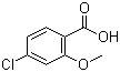 structure of CAS# 57479-70-6, 4-氯-2-甲氧基苯甲酸