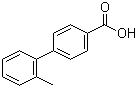 structure of CAS# 5748-43-6, 2'-Methylbiphenyl-4-carboxylic acid