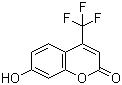 structure of CAS# 575-03-1, 7-Hydroxy-4-(trifluoromethyl)coumarin