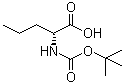 structure of CAS# 57521-85-4, N-叔丁氧羰基-D-正缬氨酸