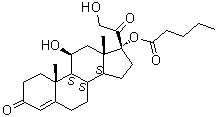 structure of CAS# 57524-89-7, Hydrocortisone valerate