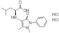 L-Leucine-4-antipyrineamide dihydrochloride molecular structure (CAS 57533-05-8)