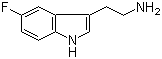 CAS # 576-16-9, 5-Fluorotryptamine, 2-(5-Fluoro-1H-indol-3-yl)ethylamine, 3-(2-Aminoethyl)-5-fluoro-1H-indole