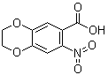 2,3-Dihydro-7-nitro-1,4-benzodioxin-6-carboxylic acid molecular structure (CAS 57672-33-0)