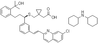 structure of CAS# 577953-88-9, 孟鲁司特二环己基胺盐
