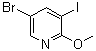 structure of CAS# 578007-66-6, 5-溴-3-碘-2-甲氧基吡啶