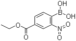 structure of CAS# 5785-70-6, 4-乙氧基甲酰-2-硝基苯硼酸