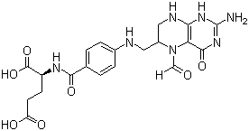 structure of CAS# 58-05-9, 亚叶酸