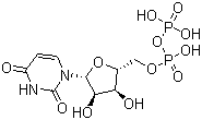 尿苷-5'-二磷酸分子结构 (CAS 58-98-0)