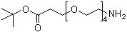 CAS # 581065-95-4, 2-[2-[2-[2-(2-tert-Butoxycarbonylethoxy)ethoxy]ethoxy]ethoxy]ethylamine
