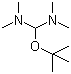 structure of CAS# 5815-08-7, 1-叔丁氧基-N,N,N',N'-四甲基甲烷二胺
