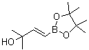 structure of CAS# 581802-26-8, (E)-(3-Hydroxy-3-methylbuten-1-yl)boronic acid pinacol ester