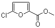 structure of CAS# 58235-81-7, 5-Chloro-2-furancarboxylic acid methyl ester