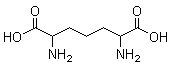 structure of CAS# 583-93-7, 2,6-二氨基庚二酸