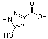 structure of CAS# 58364-97-9, 5-羟基-1-甲基-1H-吡唑-3-羧酸