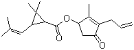 CAS # 584-79-2 (22431-63-6), Allethrin, Bioallethrin, (+/-)-2,2-dimethyl-3-(2-methylpropenyl)cyclopropanecarboxylic acid 2-allyl-4-hydroxy-3-methyl-2-cyclopenten-1-one ester