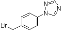 structure of CAS# 58419-69-5, 1-[4-(Bromomethyl)phenyl]-1H-1,2,4-triazole