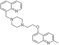 CAS 登录号：584555-10-2, 2-甲基-5-[2-[4-(8-喹啉基甲基)-1-哌嗪基]乙氧基]-喹啉