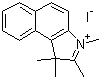 structure of CAS# 58464-25-8, 1,1,2,3-四甲基-1H-苯并[e]吲哚鎓碘化物