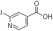 structure of CAS# 58481-10-0, 2-碘吡啶-4-羧酸