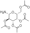 structure of CAS# 58484-22-3, 2,3,4,6-四-O-乙酰基-beta-D-吡喃半乳糖胺