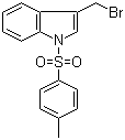 CAS # 58550-81-5, 3-(Bromomethyl)-1-[(4-methylphenyl)sulfonyl]-1H-indole, N-(4-Methylbenzenesulfonyl)-3-(bromomethyl)indole