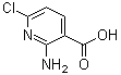 structure of CAS# 58584-92-2, 2-氨基-6-氯烟酸