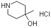 structure of CAS# 586375-35-1, 4-甲基哌啶-4-醇单盐酸盐