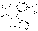 structure of CAS# 58662-84-3, 甲氯西泮