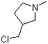 structure of CAS# 58689-43-3, 3-氯甲基-1-甲基吡咯烷